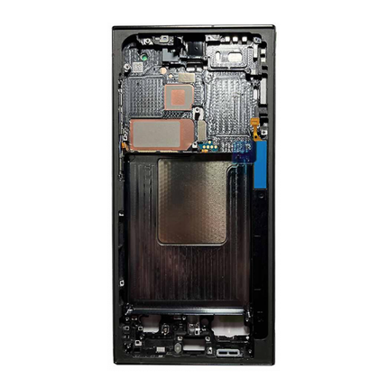 Reparo de tela inteira para Samsung S24 Ultra / S928 com moldura preta