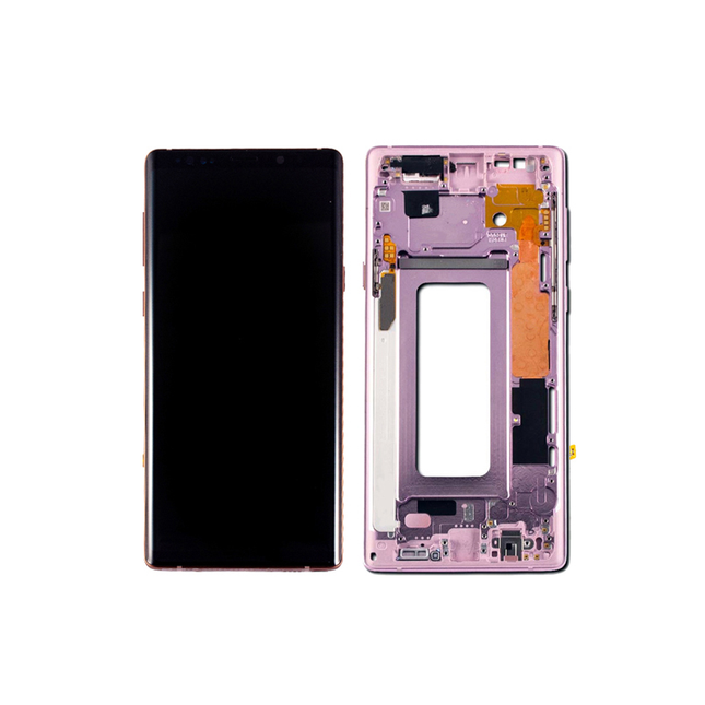 Pantalla Completa Original Servicepack Para Samsung Note 9 N960 Con Marco Purpura