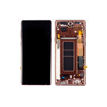 Pantalla Completa Original Servicepack Para Samsung Note 9 N960 Con Marco Oro