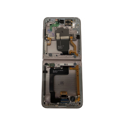 适用于三星 Galaxy Z Flip 4 / F721 的原装全屏服务包（带金色边框）