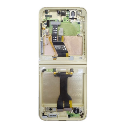 适用于三星 Galaxy Z Flip 6 5G (Sm-F741B) 原装全屏服务包（黄色边框）