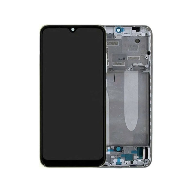 Pantalla Completa Original Servicepack Para Xiaomi Mi A3 Con Marco Blanco