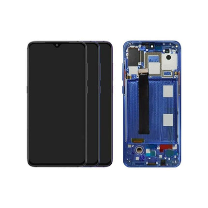 Pantalla Completa Original Servicepack Para Xiaomi Mi 9 Lite Con Marco Azul
