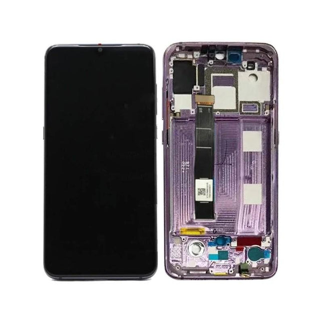 Pantalla Completa Original Servicepack Para Xiaomi Mi 9 Con Marco Morado