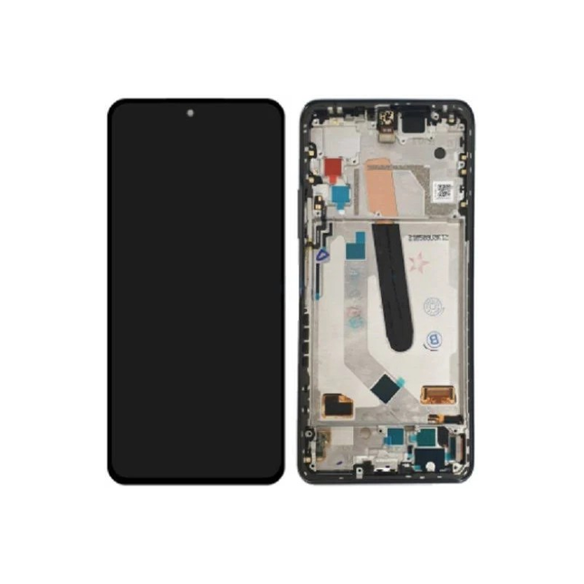 Pantalla Completa Original Servicepack Para Xiaomi Mi 11X Pro / Mi 11i / POCO F3 Con Marco Negro