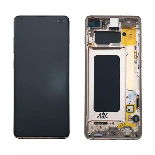Pantalla Completa Original Servicepack Para Samsung S10 Plus G975 Con Marco ORO