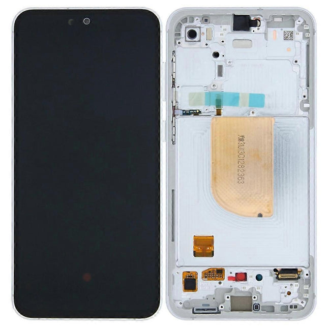 Pantalla Completa Original Servicepack Para Samsung S23 FE / S711 Con Marco Plata