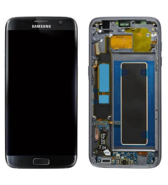 Pantalla Completa Original Servicepack Para Samsung S7 Edge G935 Con Marco Negra