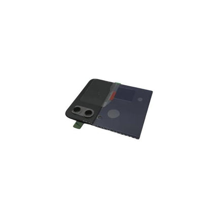 Tapa Trasera Para Samsung Z Flip 4 / F721 parte superior (arriba) Negro