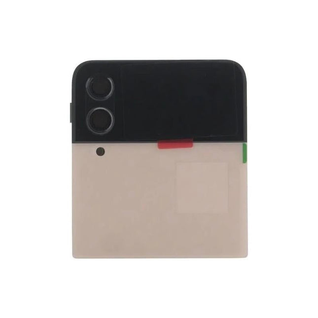Tapa Trasera Para Samsung Z Flip 4 / F721 parte superior (arriba) Oro