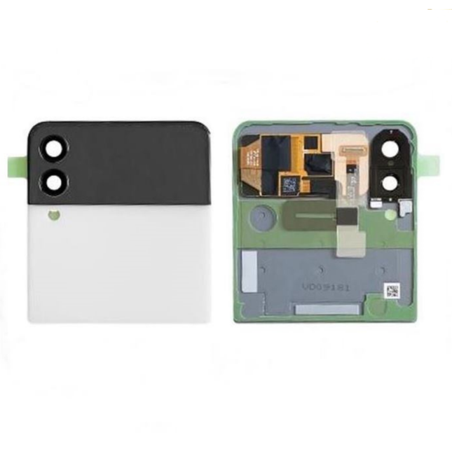 适用于三星 Z Flip 3 5G / F711 白色带屏幕后盖