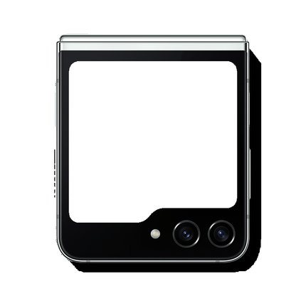 Tapa Trasera Para Samsung Z Flip 5 / F731 Parte Inferior(Arriba) Negro