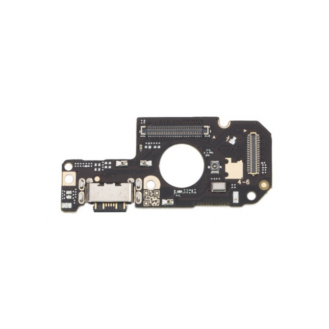 Placa de porta de carregamento tipo C com microfone para Xiaomi Poco M4 Pro 4G